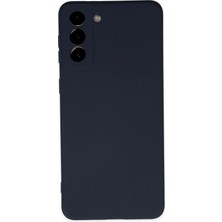 Pileli Store  Samsung Galaxy S21 Plus Kılıf Nano Içi Kadife Silikon - Lacivert