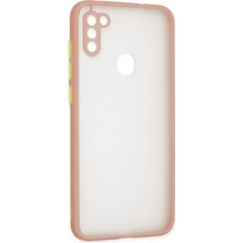 Pileli Store  Samsung Galaxy A11 Kılıf Montreal Silikon Kapak - Pembe