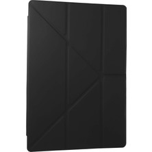 Pileli Store  Samsung Galaxy Tab A9 Plus Kılıf Kalemlikli Mars Tablet Kılıfı - Koyu Gri