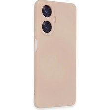 Pileli Store  Realme C55 Kılıf Nano Içi Kadife Silikon - Pudra