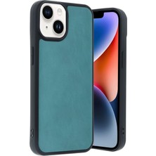 Pileli Store  iPhone 14 Kılıf Aras Deri Kapak - Açık Yeşil