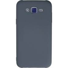 Pileli Store  Samsung Galaxy J7 Kılıf Nano Içi Kadife Silikon - Gri