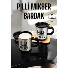 Pileli Store Mikser Kupa Yazılı Mug Bardak Karıştırma Özelliği