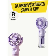 Pileli Store Mini Masaüstü ve El Tipi Buğu Fanı – Su Depolu, Şarj Edilebilir, Nemlendirici Özellikli