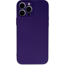Pileli Store  iPhone 13 Pro Kılıf Nano Içi Kadife Silikon - Mor