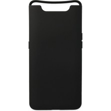 Pileli Store  Samsung Galaxy A80 Kılıf Nano Içi Kadife Silikon - Siyah