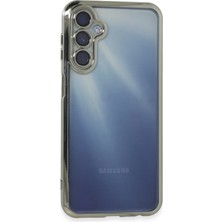 Pileli Store  Samsung Galaxy A15 4g Kılıf Razer Lensli Silikon - Gümüş