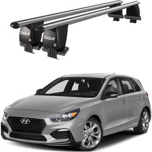 Today Auto Royal Hyundai Elantra Gt (2017 ve Sonrası) Uyumlu Gri Ara Atkı Port Bagaj Tavan Barı