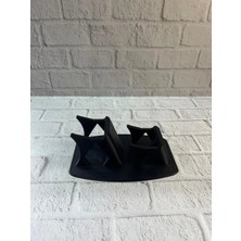 Pileli Store Ikili Gamepad Tutucu Siyah 7X18 cm Masa ve Raf Düzeni