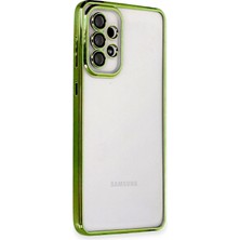 Pileli Store  Samsung Galaxy A73 5g Kılıf Razer Lensli Silikon - Yeşil