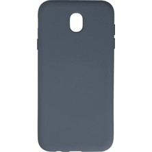 Pileli Store  Samsung Galaxy J7 Pro / J730 Kılıf Nano Içi Kadife Silikon - Gri