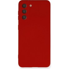 Pileli Store  Samsung Galaxy S21 Kılıf Nano Içi Kadife Silikon - Kırmızı