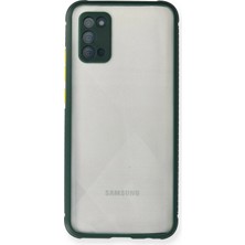 Pileli Store  Samsung Galaxy A02S Kılıf Miami Şeffaf Silikon - Koyu Yeşil