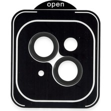 Pileli Store  Apple iPhone 13 Pvd Metal Kamera Lens - Siyah