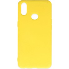 Pileli Store  Samsung Galaxy A10S Kılıf Nano Içi Kadife Silikon - Sarı