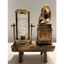 Pileli Store Gramofon Biblolu Kum Saati