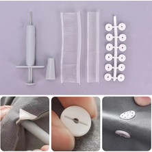Pileli Store Yorgan Kılıfı Nevresim Sabitleme Klips Takımı