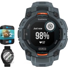 Garmin Instinct 3 45 mm Açık Gps Akıllı Saat Solar Twilight Band 010-02934-01 Sche With 2 Yr Cps Geliştirilmiş Koruma Paketi & Deco Essentials 2x Ekran Koruyucu
