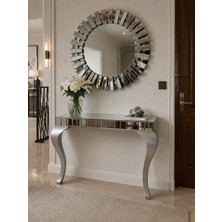 Todek Home Glory Füme Camlı Aynalı Dresuar - Boyalı Lükens Ayak - 110X90X40 cm