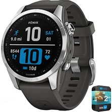Garmin 010-02539-00 Fenix 7s Akıllı Saat Silver With Graphite Band Sche With 2 Yr Cps Geliştirilmiş Koruma Paketi