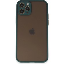 Pileli Store  iPhone 11 Pro Kılıf Montreal Silikon Kapak - Yeşil