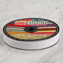 Pileli Store Loren Pamuk Beyaz Katlı Biye -1