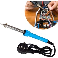 Pileli Store  40W Plastik Saplı Elektrikli Döner Başlıklı Havya Kalemi Elektrikli Döner Başlı Lehim Kalem