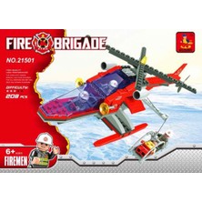Mega Oyuncak Ausını 208 Parça Helikopter Itfaiye Blok Seti