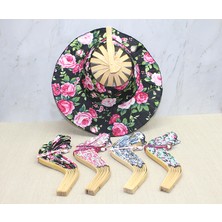 Pileli Store Ahşap Şapkalı Yelpaze