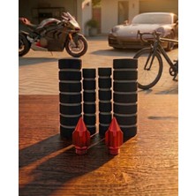 İss Bilişim Motosiklet Bisiklet Gri Elcik Sünger Set ve Füze Sibop Kapağı Seti 1 Çift