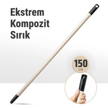 Badem10 (1 Adet) 1372 Ekstrem Kompozit 1,5 M Sırık Boya Badana Temizlik Kompozit Dayanıklı Fırça Sapı