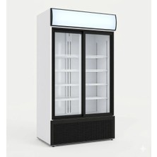 Şenocak S900 Sc Dd-Kanopili Sürgü Kapı Çift Kapı Şişe Soğutucu