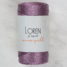 Pileli Store Loren Macrame Sparkle Simli Mor El Örgü Ipi - Rm 7
