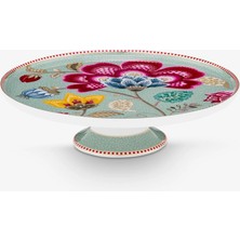 Pip Studio Fantasy Blooming Tales Mavi Porselen Kek Standı 21 cm