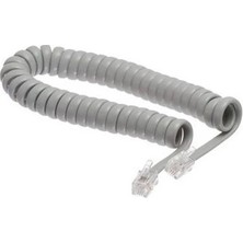 Telefon Spiral Ahize Kablosu Gri 10 Ad