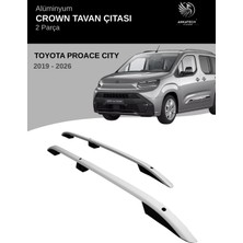Turtle Toyota Proace Cıty 2019-2026 Kısa Şasi Crown Tavan Çıtası -Gri (Kısa Şasi)