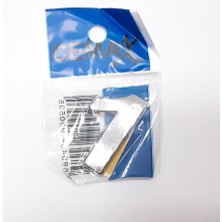 Pileli Store 4 cm Plastik Krom Kaplama Kapı Numarası -1