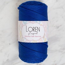 Pileli Store Loren Polyester Soft Macrame Saks Mavisi El Örgü Ipi - LM029 - 34435