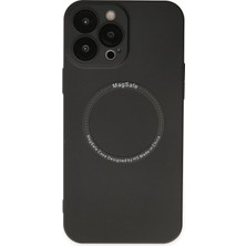 Pileli Store  iPhone 13 Pro Kılıf Jack Magneticsafe Lens Silikon - Siyah