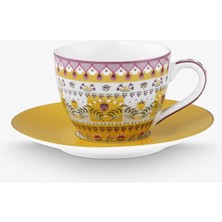 Pip Studio Lily & Lotus Sarı Porselen Kahve Fincanı 120 ml
