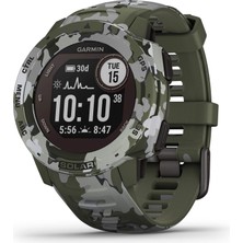 Garmin Instinct Solar, Solar-Powered Rugged Outdoor Akıllı Saat, Built-In Sports Apps And Health Watch, Lichen Camo