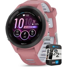 Garmin 010-02810-05 Forerunner 265S Gps Akıllı Saat Light Pink/whitestone | Resmi Abd Ortak Modeli | Sche With 2 Yr Cps Advancedd Protection Pack