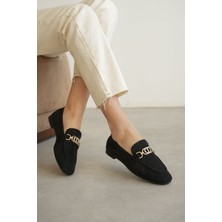 Fresco Scarfs Kadın Siyah Toka Detaylı Ayakkabı TR27MS02A