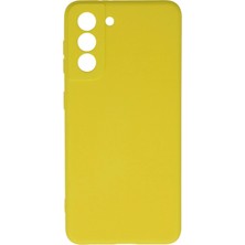 Pileli Store  Samsung Galaxy S21 Kılıf Nano Içi Kadife Silikon - Sarı