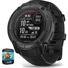 Garmin 010-02805-13 Instinct 2x Solar Rugged Gps Akıllı Saat Taktik Edition Black Sche With 2 Yr Cps Geliştirilmiş Koruma Paketi