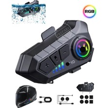 Prepare Kask Bluetooth Kulaklık Y-10P Bluetooth Motosiklet Kulaklık 5.3 Motosiklet Kulaklık