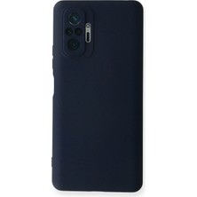 Pileli Store  Xiaomi Redmi Note 10 Pro Kılıf Nano Içi Kadife Silikon - Lacivert