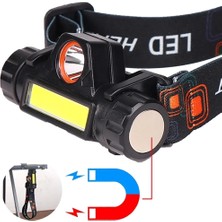 Pileli Store Şarjlı Dayanıklı Balıkçı Kafa Lambası WT-056