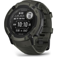 Garmin Instinct 2x Solar, Rugged Gps Akıllı Saat, Built-In Flashlight, Solar Şarj Yeteneği, Multi-Band Gnss, Moss
