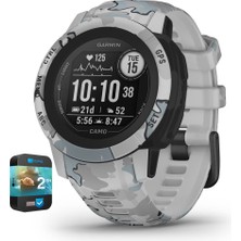 Garmin 010-02563-13 Instinct 2s Rugged Open Akıllı Saatcamo Edition Mist Camo | Resmi Abd Ortak Modeli | Grafik ile Premium 2yr Cps Geliştirilmiş Koruma Paketi